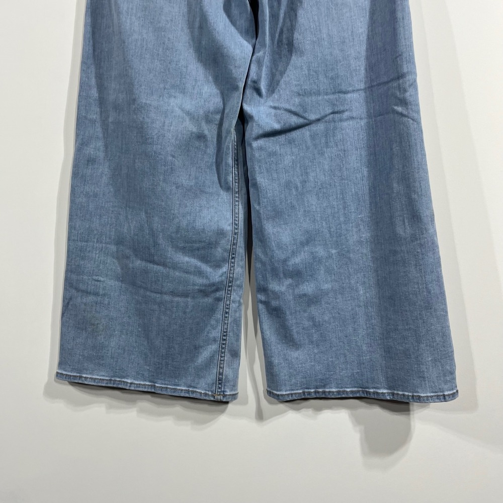 Rag & Bone Serena High-Rise Crop Wide Leg Jeans Light Wash Blue Denim Womens 29 - Picture 4 of 13